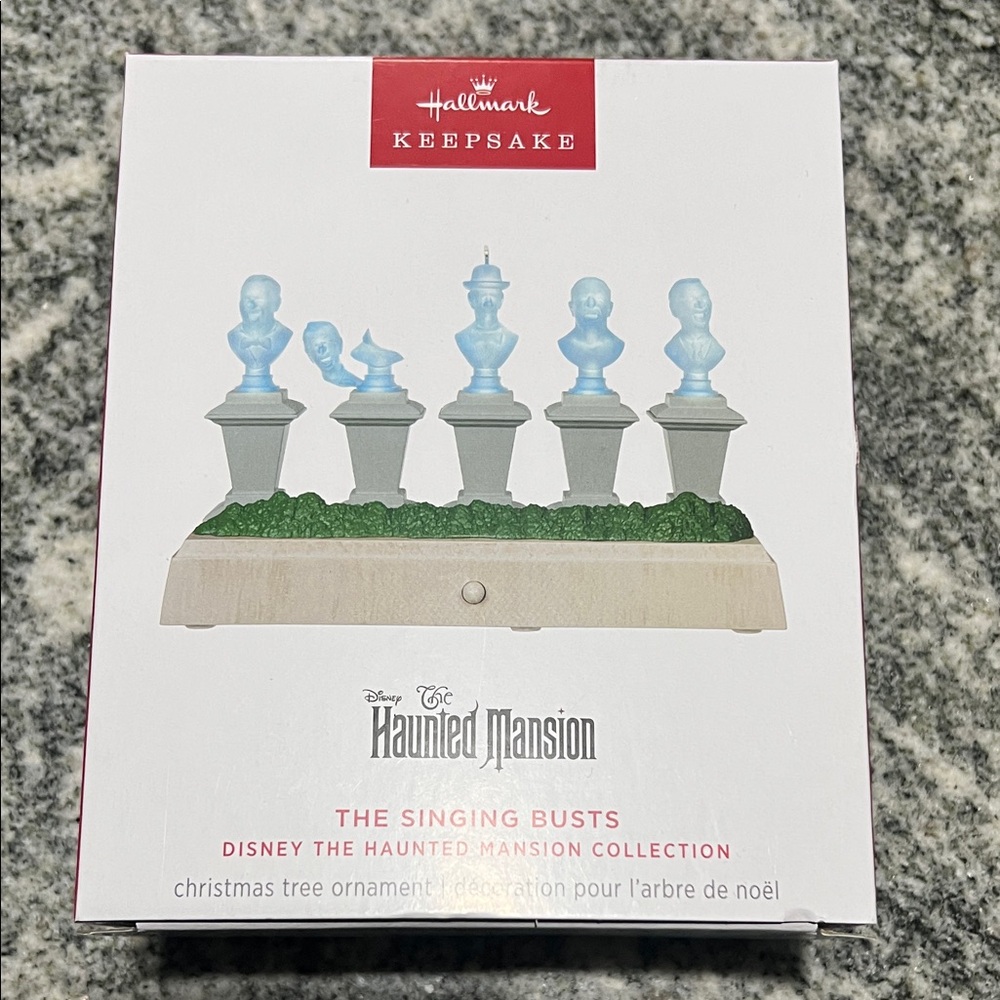Hallmark Keepsake Disney The Haunted Mansion Ornament - Singing Busts
